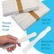 CraftySticks Wavy Wooden Fan Handle Sticks – 8 Inch Birch Wood for Crafts, DIY Fans, and Promotional Use, Natural